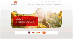 Desktop Screenshot of intersnack.cz